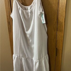 White Women’s Swim Coverup Dress